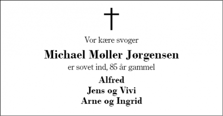 Dødsannoncen for  Michael Møller Jørgensen - Herning