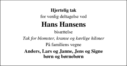 Dødsannonce skabelon 2-spaltet