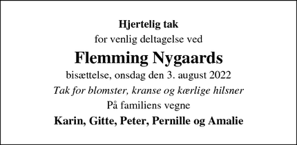 Taksigelsen for Flemming Nygaards - Allerød