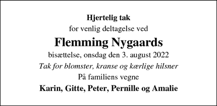 Taksigelsen for Flemming Nygaards - Allerød