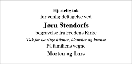 Taksigelsen for Jørn Stendorf - Herning