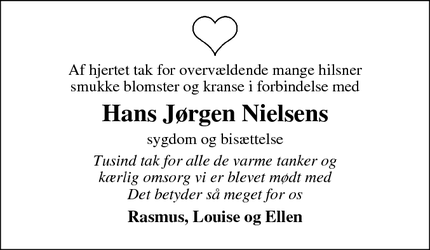 Taksigelsen for Hans Jørgen Nielsens - Ikast