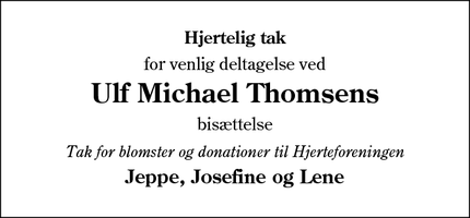 Taksigelsen for Ulf Michael Thomsen - Esbjerg