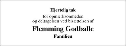 Taksigelsen for Flemming Godballe - Lemvig