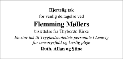 Taksigelsen for Flemming Møller - Lemvig