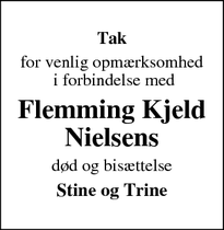 Taksigelsen for Flemming Kjeld
Nielsens - Odense M