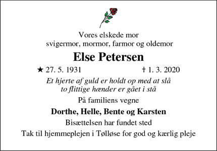 – Petersen - Tølløse |