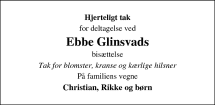 Taksigelsen for Ebbe Glinsvad - Kalundborg