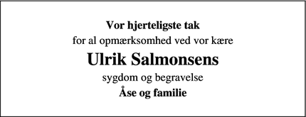 Taksigelsen for Ulrik Salmonsens - Glim