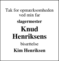 Taksigelsen for Knud Henriksens - Horsens