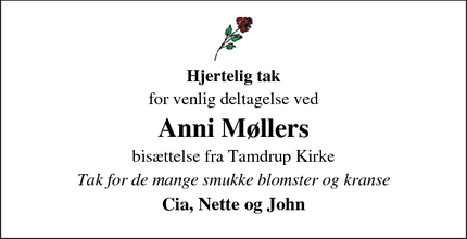 Taksigelsen for Anni Møllers - Horsens