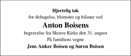 Taksigelsen for Anton Boisen - Rødding