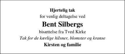 Taksigelsen for Bent Silberg - Rønde