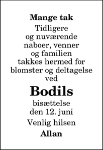 Taksigelsen for Bodils - Thisted