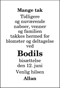 Taksigelsen for Bodils - Thisted