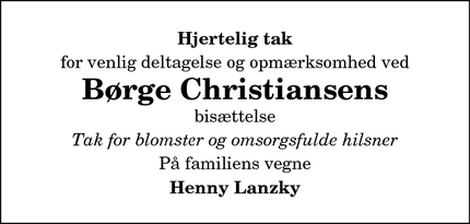 Taksigelsen for Børge Christiansen - Aalborg SØ