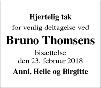 Taksigelsen for Bruno Thomsens - Albertslund