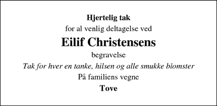 Taksigelsen for Eilif Christensen - Korsør