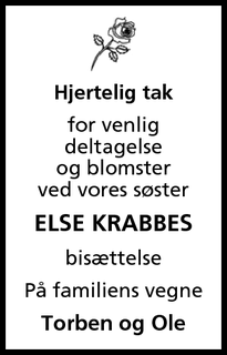 Taksigelsen for Else Krabbes - Hvidovre Avis