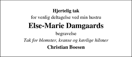 Taksigelsen for Else-Marie Damgaard - Kolding