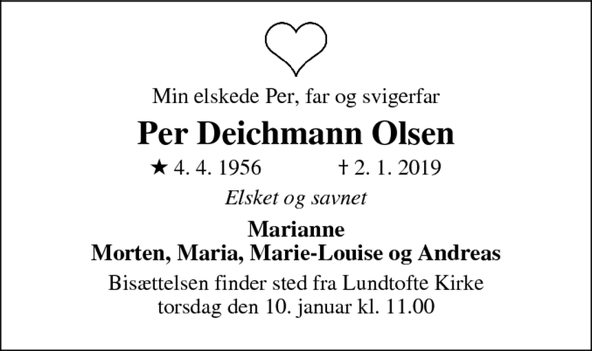 – Per Deichmann Olsen - Kongens Lyngby |