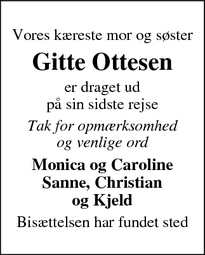Taksigelsen for Gitte Ottesen - Silkeborg