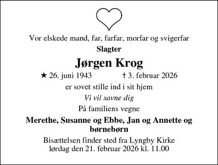 Dødsannoncen for J&oslash;rgen Krog - Trustrup