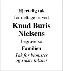 Taksigelsen for Knud Buris Nielsen - Odense Odense C
