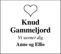 Dødsannoncen for Knud Gammeljord - Randers NØ