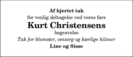 Taksigelsen for Kurt Christensen - Hobro
