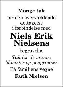 Taksigelsen for Niels Erik
Nielsens - Ulsted