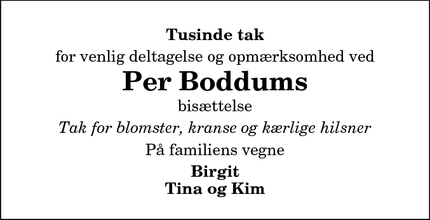 Taksigelsen for Per Boddums - 9500