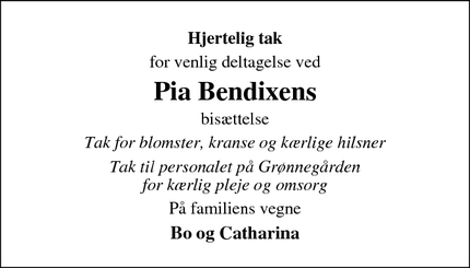 Taksigelsen for Pia Bendixen - Grenaa