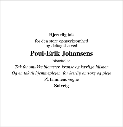 Taksigelsen for Poul-Erik Johansen - Slagelse