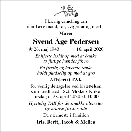 Taksigelsen for Svend Åge Pedersen - Slagelse