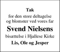 Taksigelsen for Svend Nielsen - odense