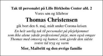 Taksigelsen for Thomas Christensen - Herlev