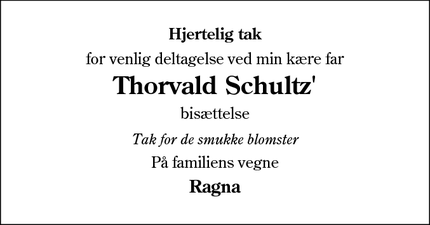 Taksigelsen for Thorvald Schultz - Nordenskov