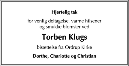 Taksigelsen for Torben Klug - Kgs. Lyngby
