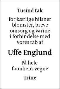 Taksigelsen for Uffe Englund - Roskilde