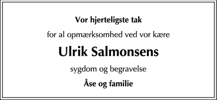 Taksigelsen for Ulrik Salmonsens - Glim